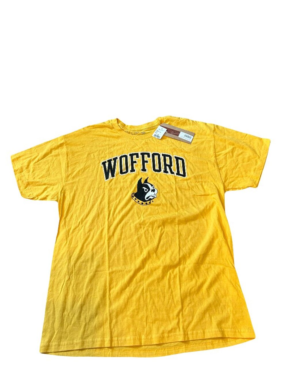 NWT Wofford Terriers The Victory Midsize Logo Gold T-Shirt